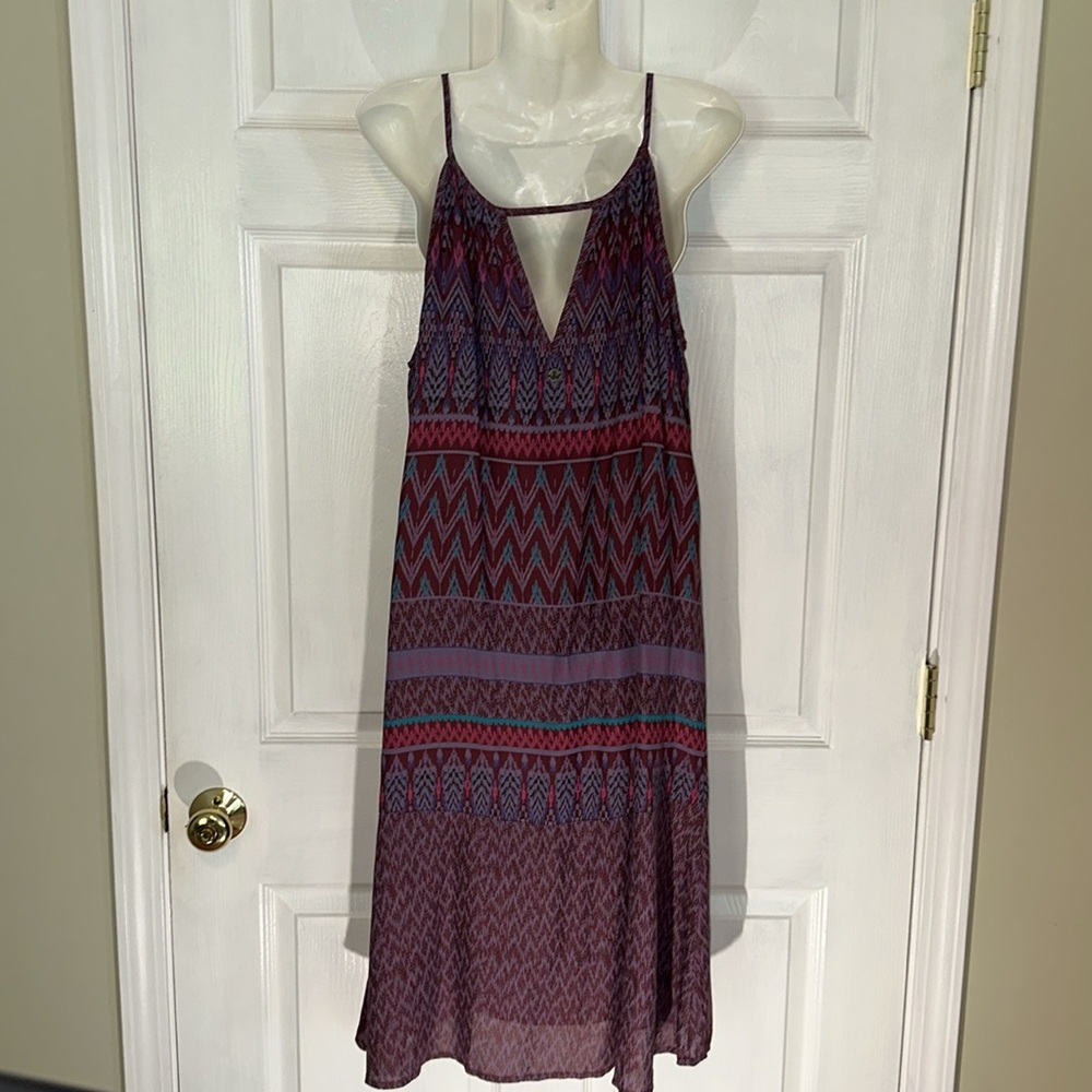 Prana Nari Halter Maxi Midi keyhole lightweight dress Small - Picture 5 of 8